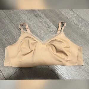 ThirdLove Classic Wireless 24/7 Crossover Minimizer Bra Wire-Free Taupe 38C